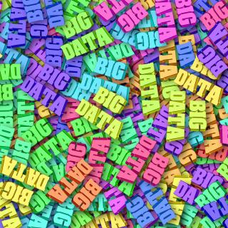A pile of confetti, where each piece is the 'big data'